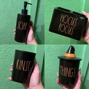 4 Piece Rae Dunn Halloween Bathroom Set